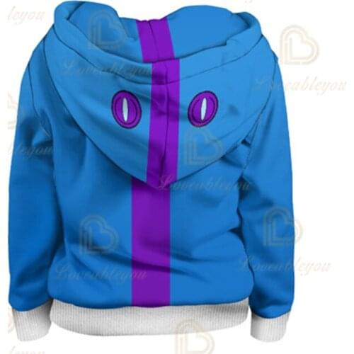 3T To 16T Childrens Sweatshirt 3D Game Stars Shark Leon Boys Hoodie Anime Hoodie Sweatshirts