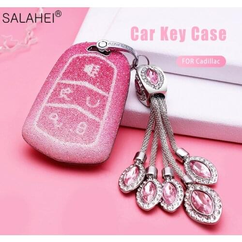 Plastic Car Key Case Cover For Cadillac Escalade CTS XTS ATS ATS-L XLS SRX 2015 4/5/6 Button 28T CTS-V XT4 XT5 XT6 CT6 Interior