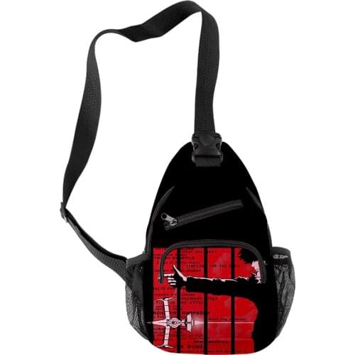 Cowboy bebop 3D Merch Shoulder Bag Crossbody Outdoor Sports One Shoulder Chest Daily Canvas Crossbody Bag