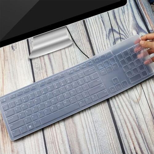 Clear Silicone Keyboard Protector Skin Covers Guard for Dell KB216 KB216p KB216-B kb216t km636