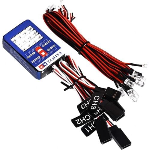 RC 12LED Lighting System Kit Smart Simulation Lights 1/10 Drift On Road RC Car Yokomo Tamiya Hop-up options Remote Control