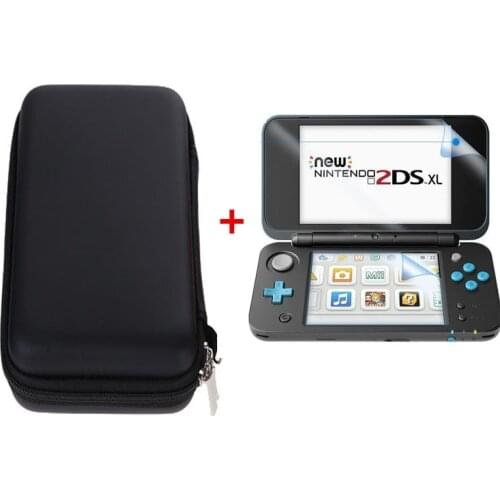 Storage Bag For Nintendo New 2DS XL/LL Console Accessories Protective Shell Guard Storage Holder Case With Screen Protector Film