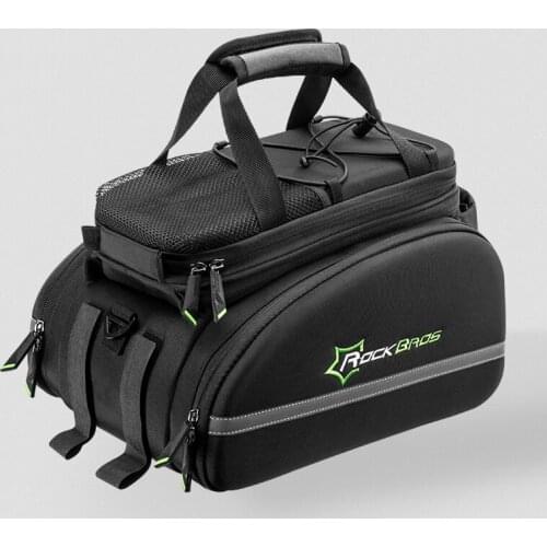 ROCKBROS Bicycle Carrier Bag MTB Bike Rack Bag Multifunctional Large Capacity Travel Bags With Raincover MTB Road Bicycle Bag