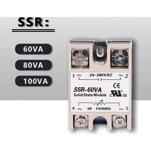 Solid State Voltage Regulator Relay SSVR SSR 60VA 80VA 100VA 60A 80A 100A 60 80 100 A Single Phase Resistance