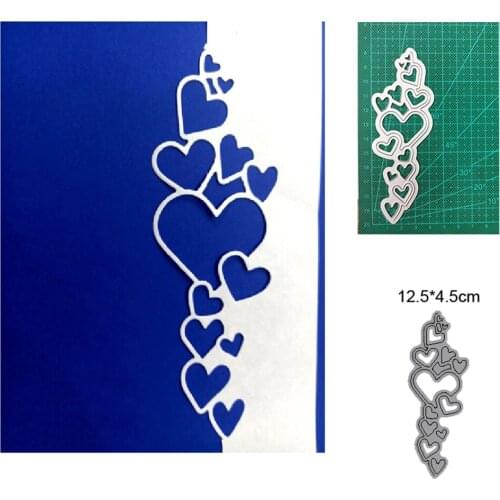 Heart-shaped Christmas 2021 new metal cutting mold photo frame DIY scrapbook decoration embossing handmade template