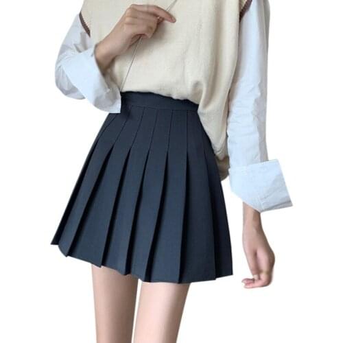 WEIXINBUY Pleated Skirt