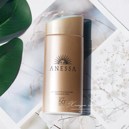Japan ANESSA SPF50+ PA++++ Strong UV Sunscreen Cream 60ml Sensitive Skin Milk Waterproof Sweat-Proof Sunblock Swimming No Sticky