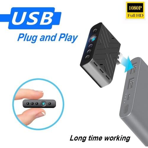 1080P HD USB Camera Wireless DIY Camera Remote Monitoring Night Vision Sports Camera DV Mini Camera P2P Surveillance Wifi Camera