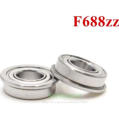 2pcs CR-10 Special Flange bearing F688zz Micro Flange Linear Bearing Ender-3 Ultimaker2+ bearing