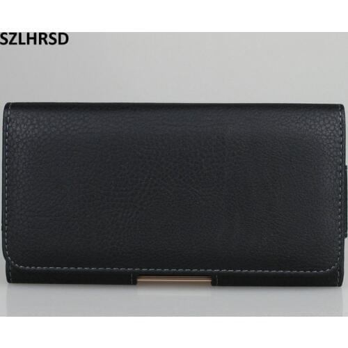 SZLHRSD Belt Clip PU Leather Waist Holder Flip Pouch Case for Samsung Galaxy A6 Plus A8 A9 A3 A5 A7 2017 2016 C8 Note 9 S Lite
