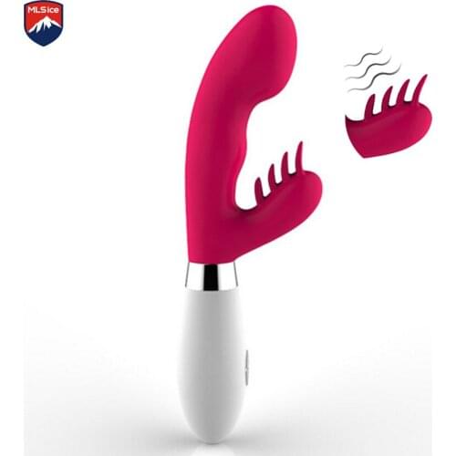 Mlsice Dual Erotic Vibration G Spot Dildo Vibrator Waterproof Oral Clit Vibrator Adult Sex Toys For Women Sex Products
