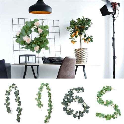 1pc Simulation Rattan Leaves Garland Decorative Accessories Home Wedding Artificial Hanging Flower Vine Wedding Supplies