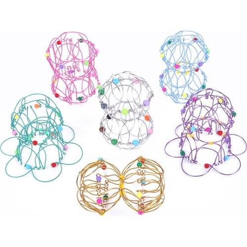 Adult ChildrenToy Mandala Decompression Toy Variety Flower Basket Thirty-six Softened Steel Ring Fidget Toy Gift