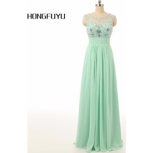 Emerald Green Prom Dresses 2019 Scoop Sleeveless A Line Floor Length Vestidos De Gala 2019 Cortos Prom Dresses z102904