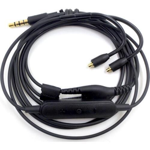 SE535 MMCX Cable For Shure RMCE-UNI SE215 SE848 Earphone version MMCX interface headset with Mic call Compatible iOS Android