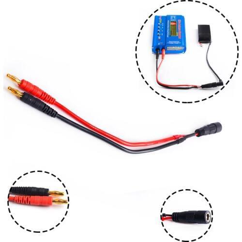 4.0mm Banana Head Transfer Fatshark FPV Video Glasses Battery Connecting Cable B6 Lipo balance Charger Charging Line Wire