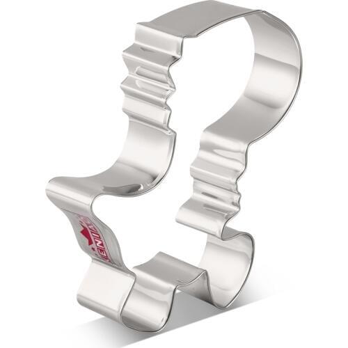 KENIAO Cute T-Rex Dinosaur Cookie Cutter for Kids - 9.7 x 11 cm - Dino Biscuit and Fondant Cutter - Stainless Steel