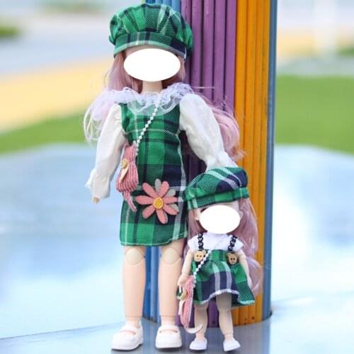 16/30cm Parent-child Clothes Accessory Set 6 Points 8 Points BJD Doll Clothes Girl Dress Up Toy Fat Doll Can Wear Birthday Gifts