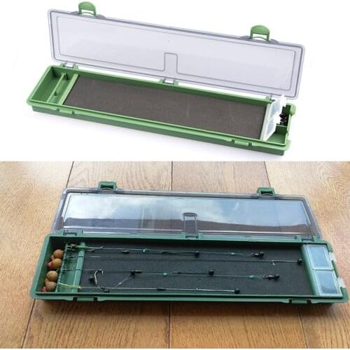 1 Pc Carp Fishing Tackle Box Stiff Hair Rig Board with Pins Carp Fishing Rig Box