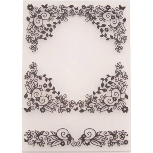 Lace Pattern Plastic Scrapbook Embossing Folder DIY Craft Template Stamp Paper Cards Making Tool Embossing Folders
