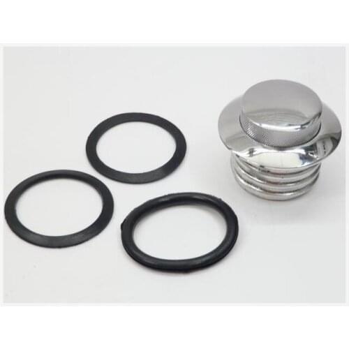 GAS FUEL TANK DOMED POP-UP CAP COVER FOR HARLEY SPORTSTER CUSTOM CHROME