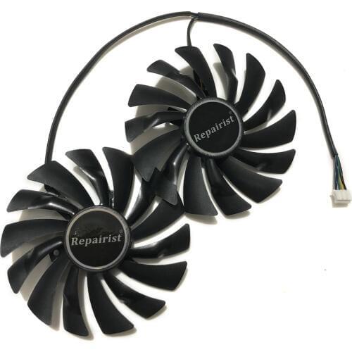 2pcs/set MSI GEFORCE GTX950 GTX960 GPU VGA Cooler Fan For MSI gtx 960 950 GAMING Video Graphics Card Cooling