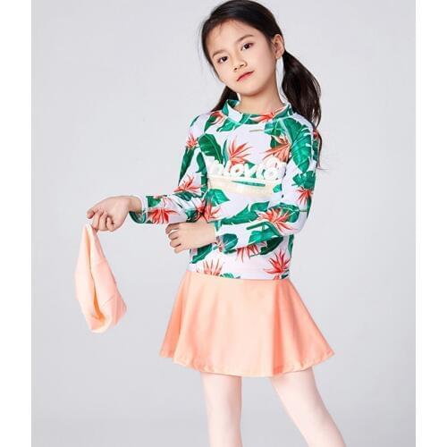 For Girl Bikini Swimsuit Swimsuit Kids Girls Surfing Wet-suit For Girl Bikini Swimsuit Bikini Baby Princess 3pcs Swimwear Suit