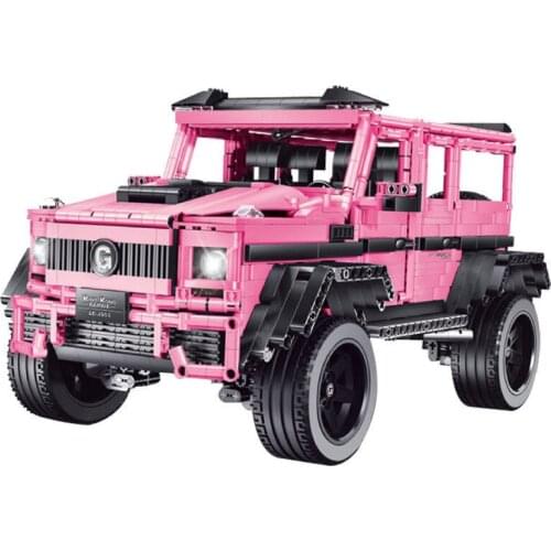 LE-J903 2687pcs APP Motor RC Sets Pink SUVs MOC 1:8 G Car Model Building BLOCKS Educational Sets Boy Toy Girl Christmas Gifts