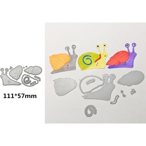 Hot-selling Three Snails Feel Free to Match Metal Cutting Dies Scrapbooking Album Paper DIY Cards Crafts Embossing Cut Dies 2019