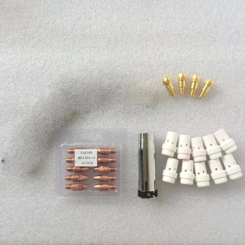 Binzel MB36 36 KD 36KD Kit Nozzle Contact Tip Holder Gas Diffuser 26pcs for Mig Mag Welding Torch Consumables for mig welder