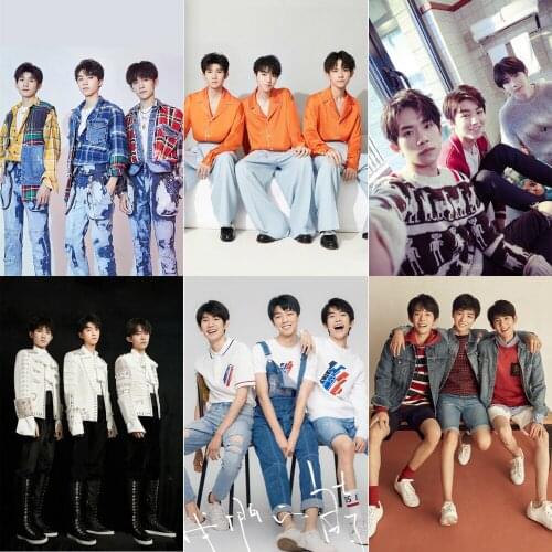 TFBOYS Wall Art Canvas Painting Yi Yang Qianxi Wang Yuan Wang Junkai Poster and Print Nordic Pictures for Living Room Decor