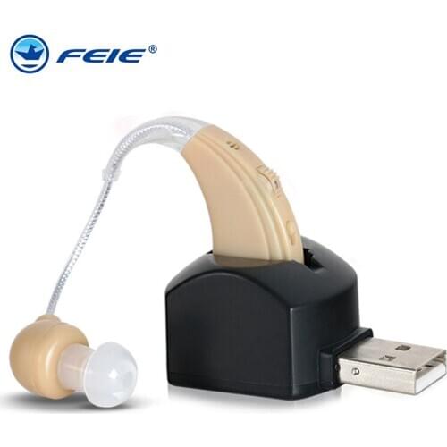 Rechargeable Ear Hearing Aid Device Sound Amplifier Enhancement Digital Hearing Aids BTE For Elderly Deaf Hearing Loss S-109