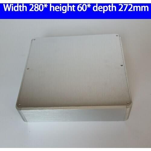KYYSLB 2806 280*60*272mm All Aluminum Rounded Corners Amplifier Chassis Box House DIY Enclosure with Feet Screws Case Shell
