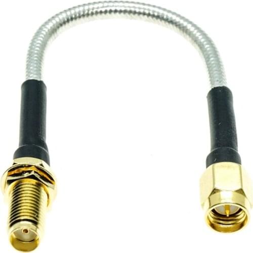 SMA Male to SMA female bulkhead connector RG402 RG-402 Semi Flexible Coaxial Cable 0.141" 50ohm