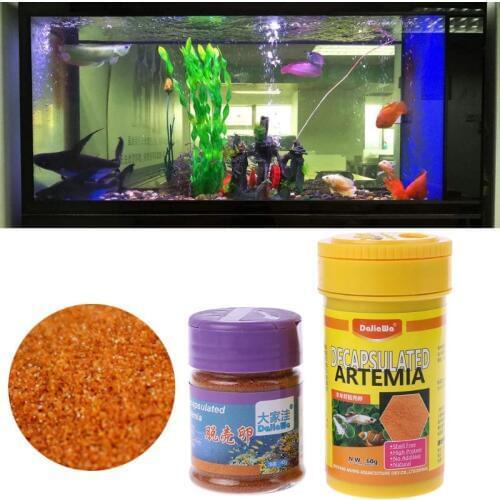 Brine Shrimp Eggs Aquarium Fish Food Feeding Healthy Nutrition Supply C6UE