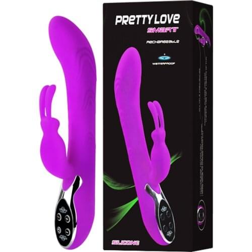 Silicone Rabbit Vibrator 10 Mode AV Magic Wand Vagina Clitoris Stimulator G-spot Massage Sex Toys for Women Female Masturbation