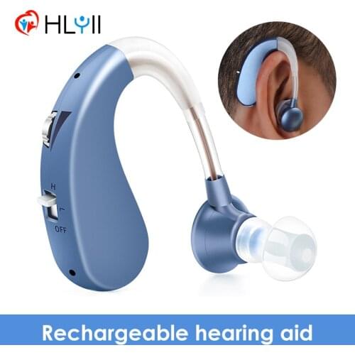 USB Rechargeable Super Mini Hearing Aid Ear Adjustable Ear Hearing Amplifier Portable Deaf Elderly Digital Amplified hearing aid