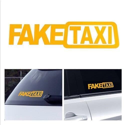 Car Sticker FAKE TAXI Reflective Car Sticker for renault scenic passat fiat 500x mitsubishi outlander Vesta lada accessories