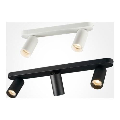 Dimmable multi-head spotlights surface-mounted ceiling anti-glare living room bedroom aisle long linear guide-free light 20W/30W