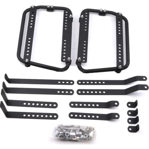 Universal Motorcycle Side Box Bracket For Kawasaki Suzuki Honda Easy Installation MotorBike Side Luggage Boxes Steady Frame Kits