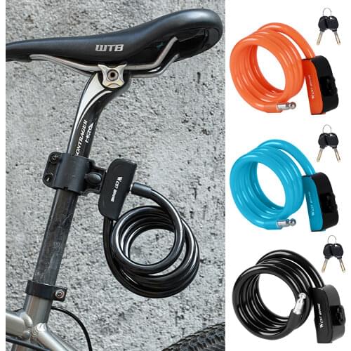 Bike Lock 1.2m Anti Theft Security Bicycle Accessories With 2 Keys Cable Lock MTB Road Bike Motorcycle Cycling Lock