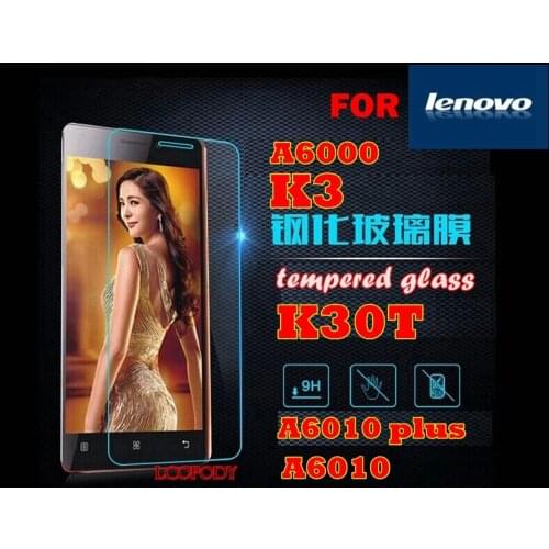 Tempered glass FOR Lenovo A6010 A6010 plus A6010plus A6000 A 6000 K3 K30T screen protector film case FOR Lenovo mobile phone