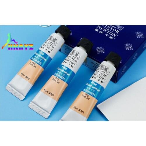1sets Oeiginal Winsor newton Flesh Color Single Tube Watercolor Paint Skin Color White Acuarelas for Artist