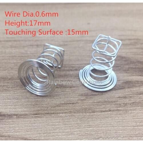 100PCS 15*17mm, Wire Dia.0.6mm, Touch spring/Compression spring for household appliance Spring Key Switch