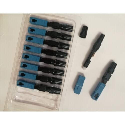 100pcs Fiber Optic Connector SC/UPC Fast Connector Quick Connector Embedded FTTH SC Single Mode