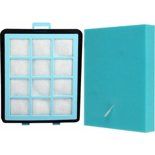 2pcs/lot 1*Filter+1*cotton For Philips FC8760 FC8761 FC8766 FC8767 FC8764 FC97** Vacuum Cleaner HEPA Filters parts