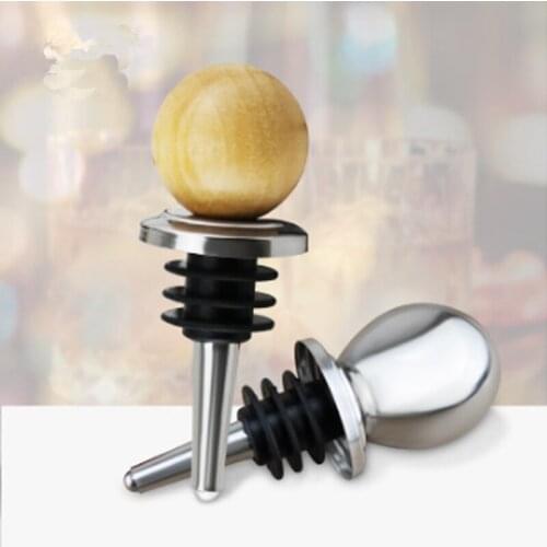2pcs Stainless Steel Wine Stopper Champagne Bottle Stopper Vacuum Sealed Wine Bottle Stopper Wine Pourer Stopper