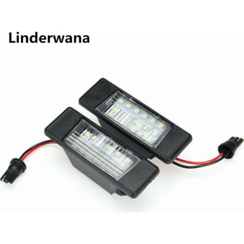 For Nissan Armada Juke NV200 Rogue Sport Versa Sedan LED License Plate Light 6500K 12V Number Lamps Plate Light 2Pcs