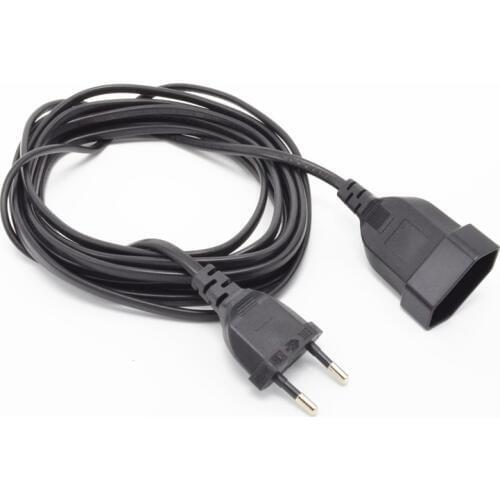 2019 European EU 2 Prong power cord Male to Female Power Extension Cord Cable for PC Computer PDU UPS 0.5M/1M/2M/3M/4M/5M