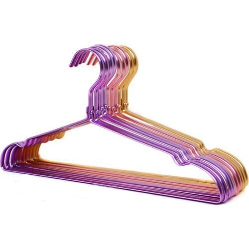5pcs/lot 42.5cm/41.5cm Stainless steel aluminum alloy hanger anti - skid coat hangers